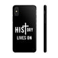 HIStory Lives On, Phone Cases - black & white