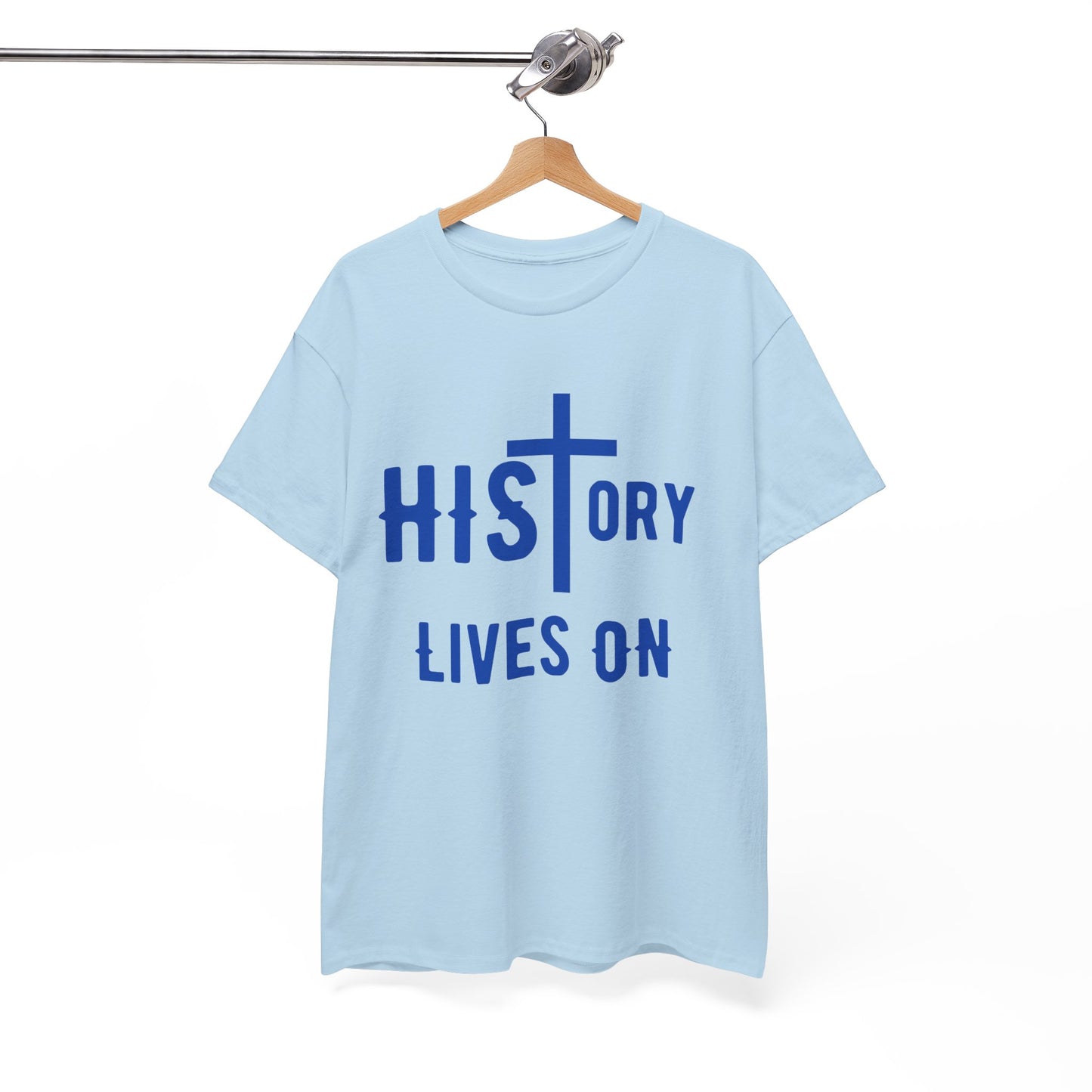 HIStory Lives On Unisex Heavy Cotton Tee, resurrection, cross, easter