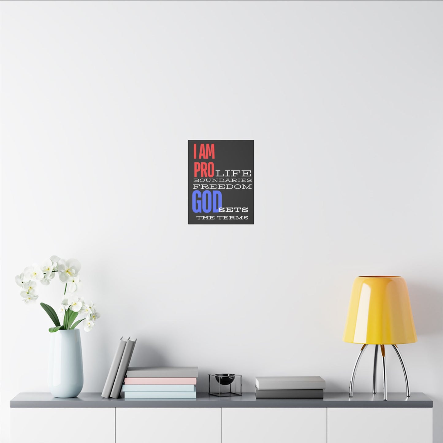 I AM PRO GOD, Matte Canvas, Stretched 0.75", wall art