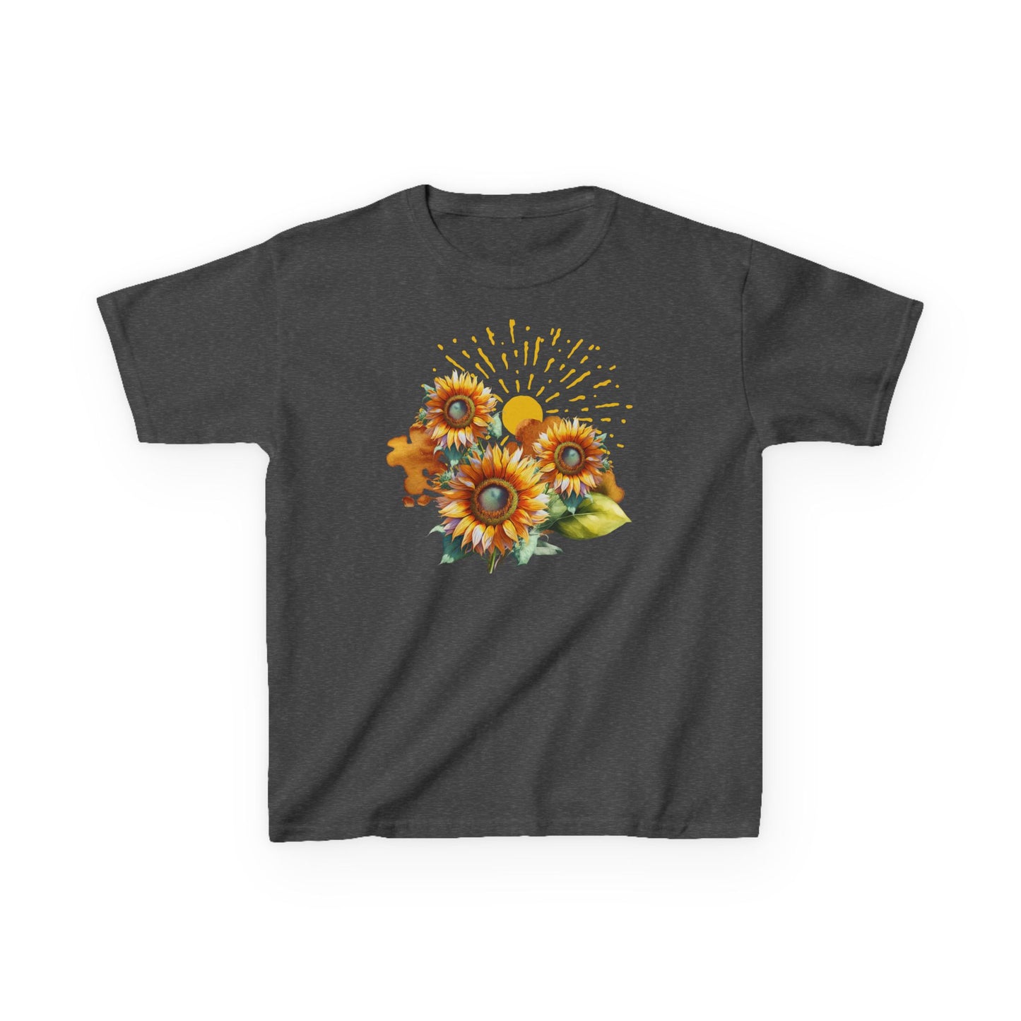 Sunflowers Kids Heavy Cotton™ Tee, spring, summer