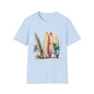 Surfing Vibes Unisex Softstyle T-Shirt - Beachy Graphic Tee