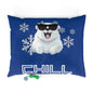 Chill with Polar Bear Pet Bed, Dark Blue