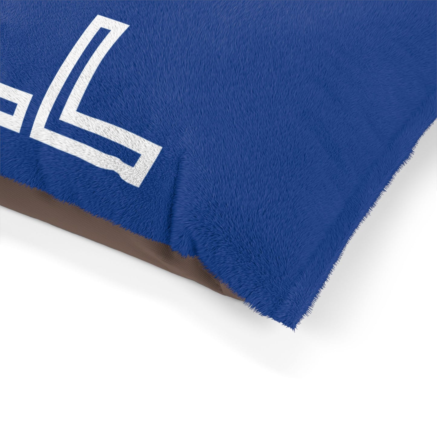 Chill with Polar Bear Pet Bed, Dark Blue