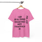 All things through Christ, Unisex Heavy Cotton Tee, Philippians 4:13