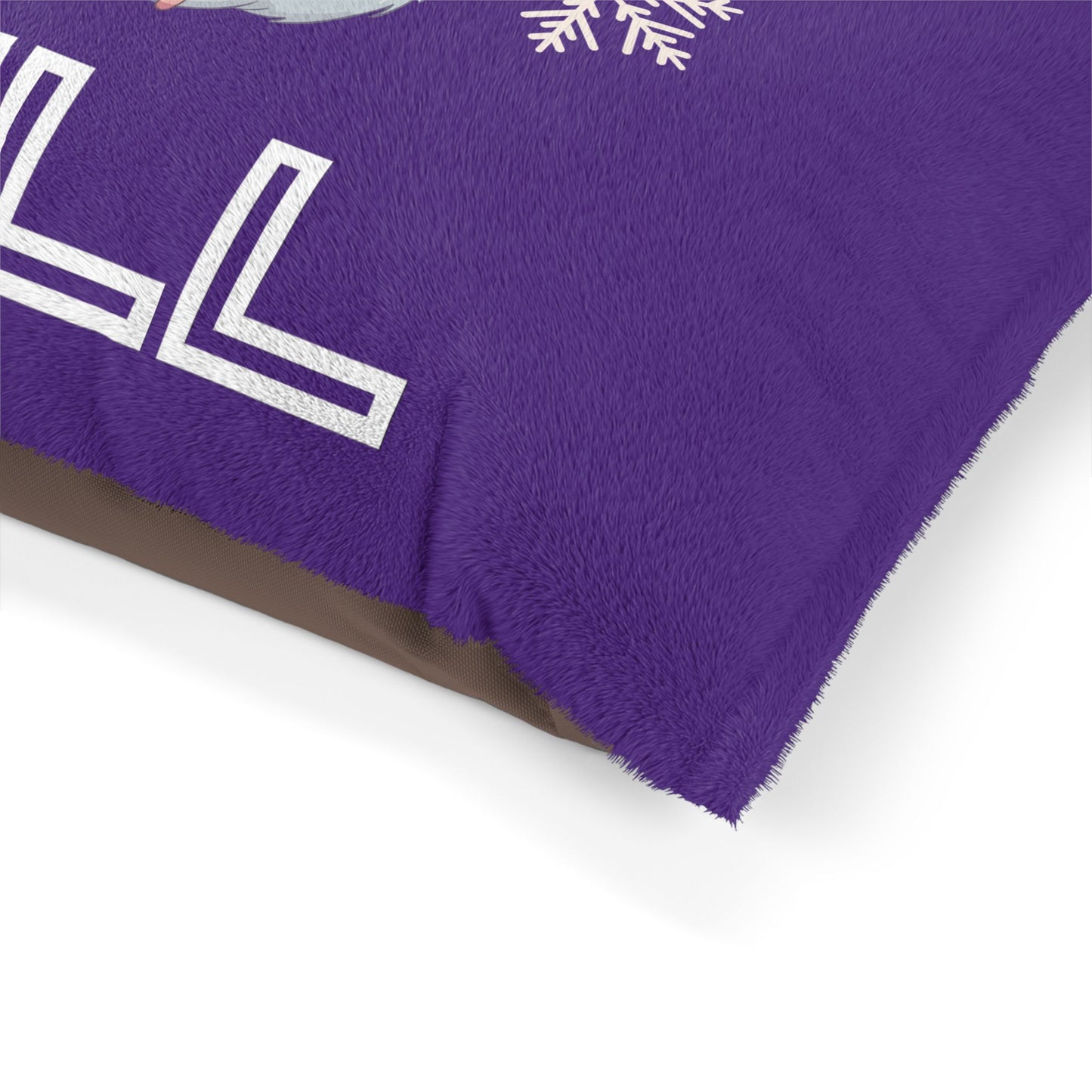 Chill with Polar Bear Pet Bed, Purple