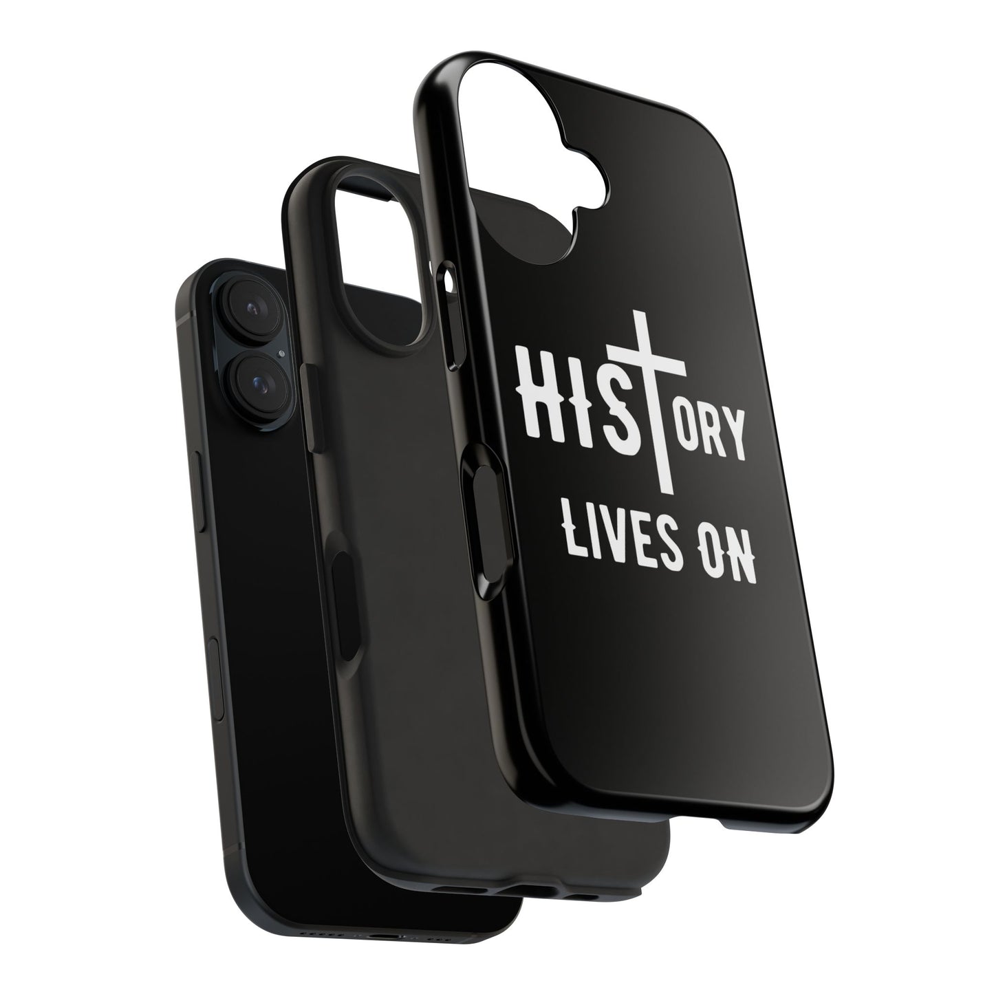HIStory Lives On, Phone Cases - black & white