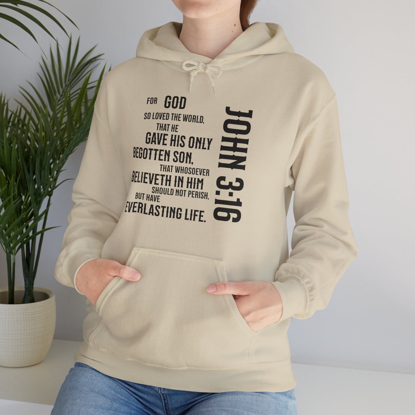 John 3:16 Unisex Heavy Blend™ Hooded Sweatshirt
