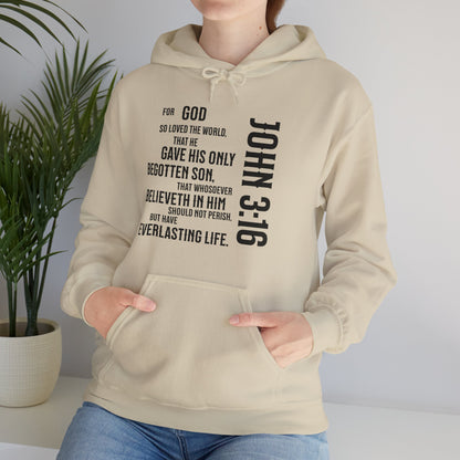 John 3:16 Unisex Heavy Blend™ Hooded Sweatshirt