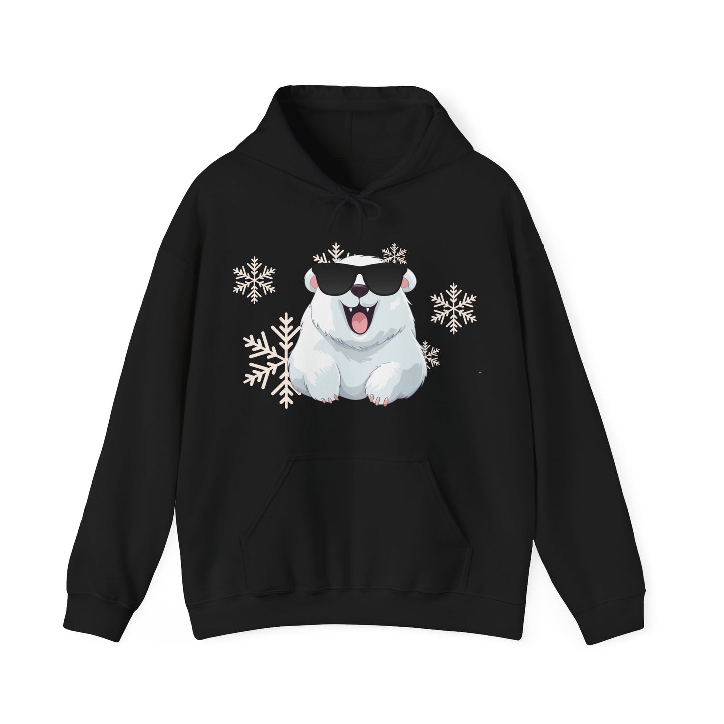 Polar Bear Unisex Heavy Blend™ Hooded Sweatshirt, fun, cool, Christmas