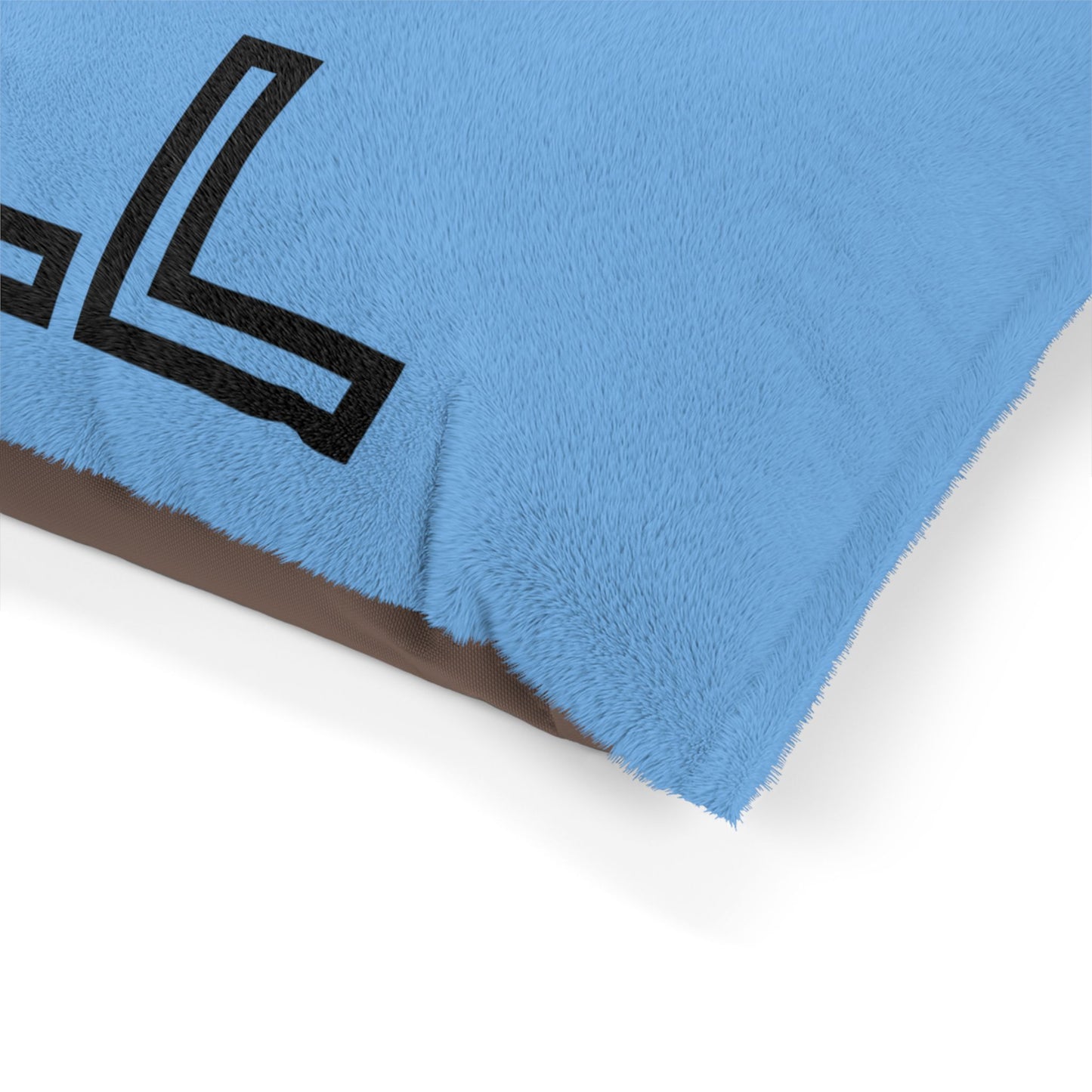 Chill with Polar Bear Pet Bed, Light Blue