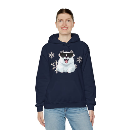 Polar Bear Unisex Heavy Blend™ Hooded Sweatshirt, fun, cool, Christmas