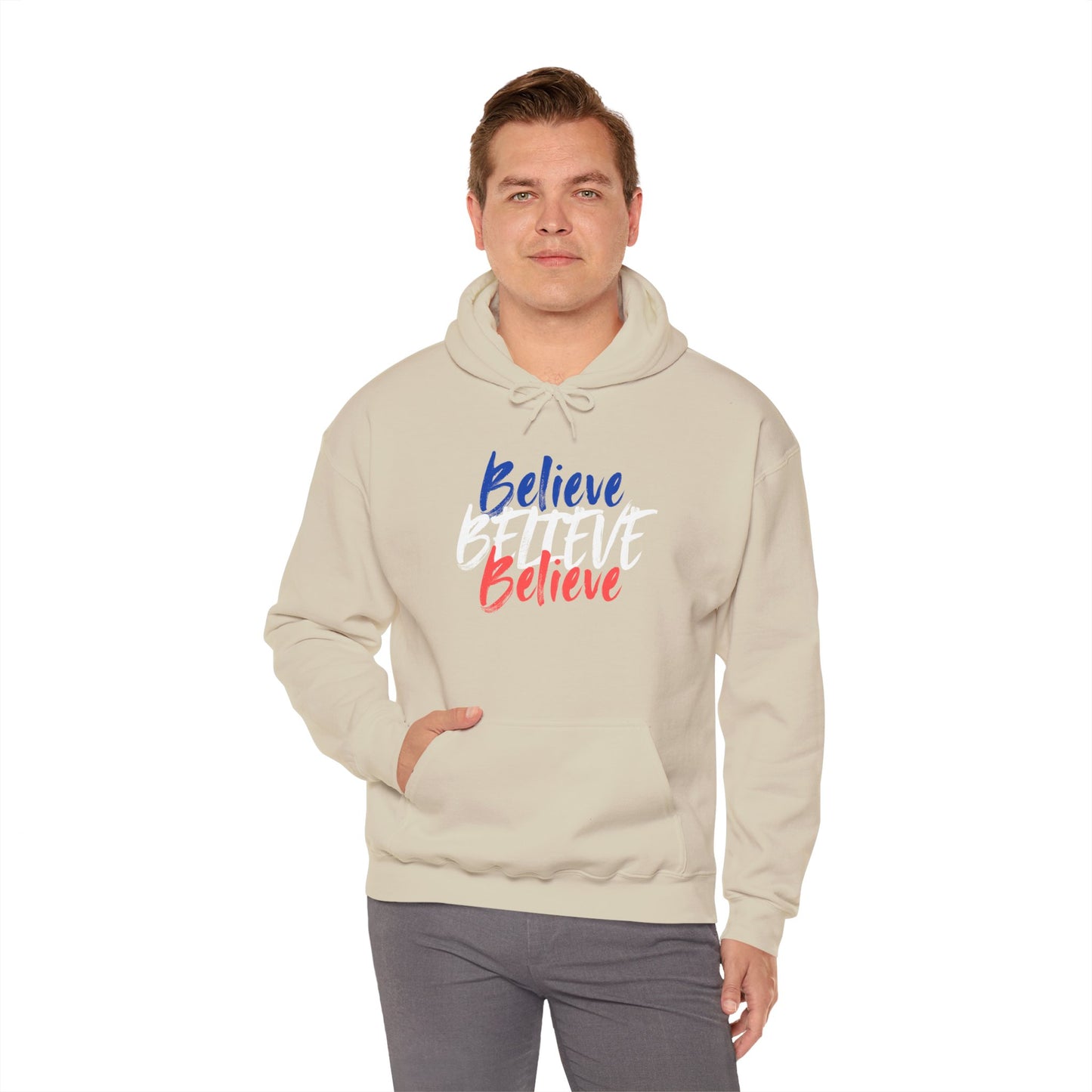 Inspirational 'Believe' Unisex Heavy Blend™ Hooded Sweatshirt