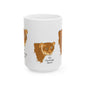 No Turning Back lioness Ceramic Mug, 11oz and 15oz, cat lover, encouragement, faith gift