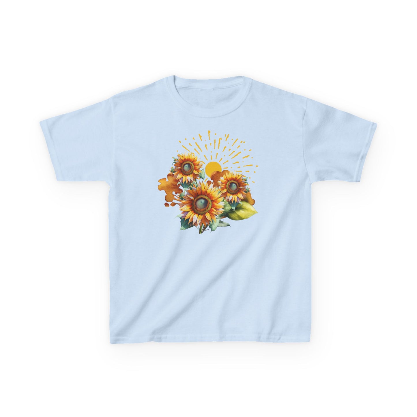 Sunflowers Kids Heavy Cotton™ Tee, spring, summer