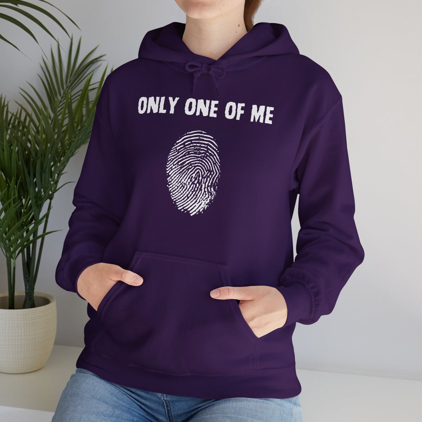 Unisex Hooded Sweatshirt, Only One of Me with scripture, Psalm 139:14 on back