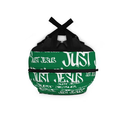 Just Jesus Backpack (dark green), gift, sleepover, camping, day trips, school