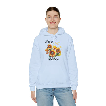 A Bit Of Sunshine hoodie with sunflowers, gift for her