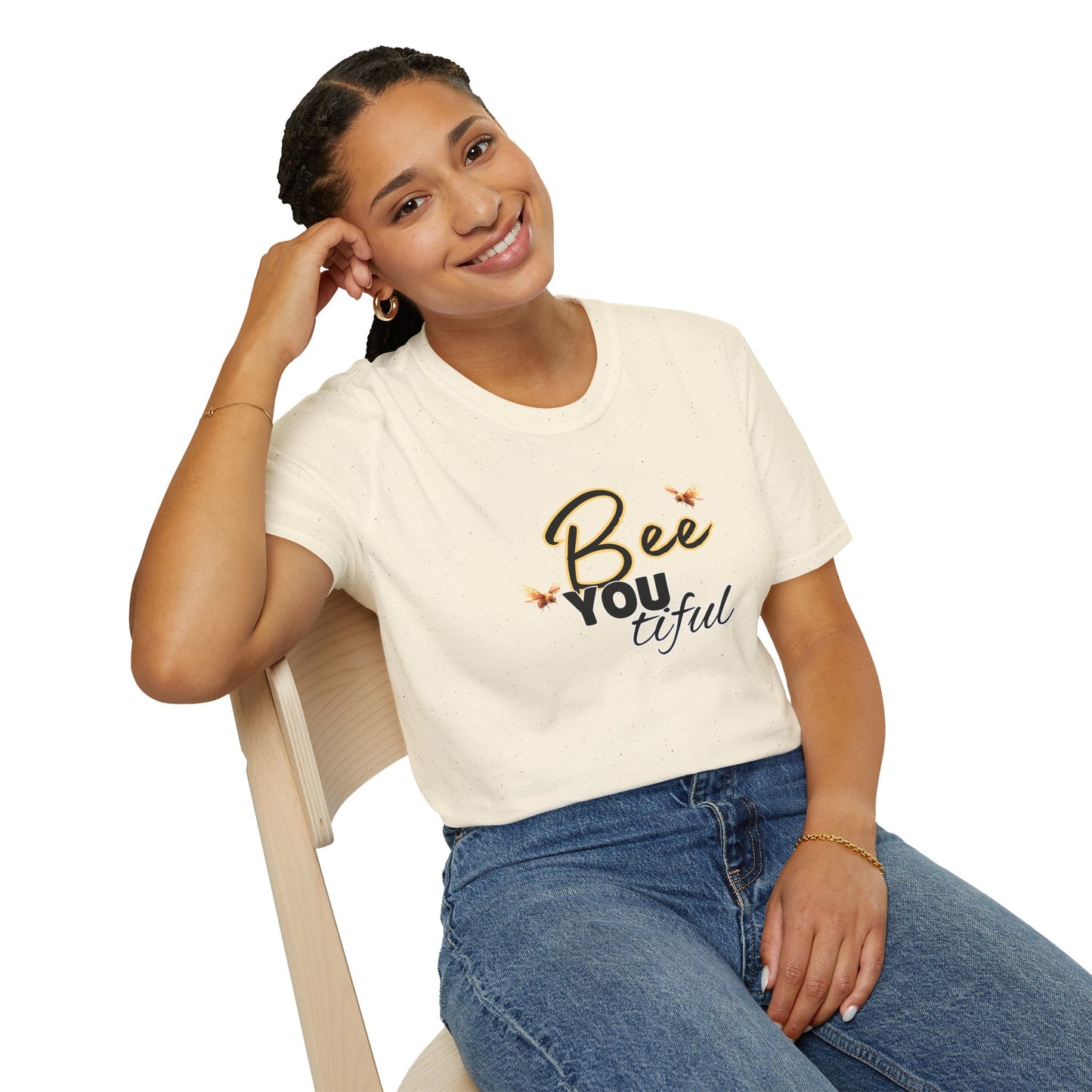 BeeYOUtiful Unisex Softstyle T-Shirt - Nature Inspired Graphic Tee