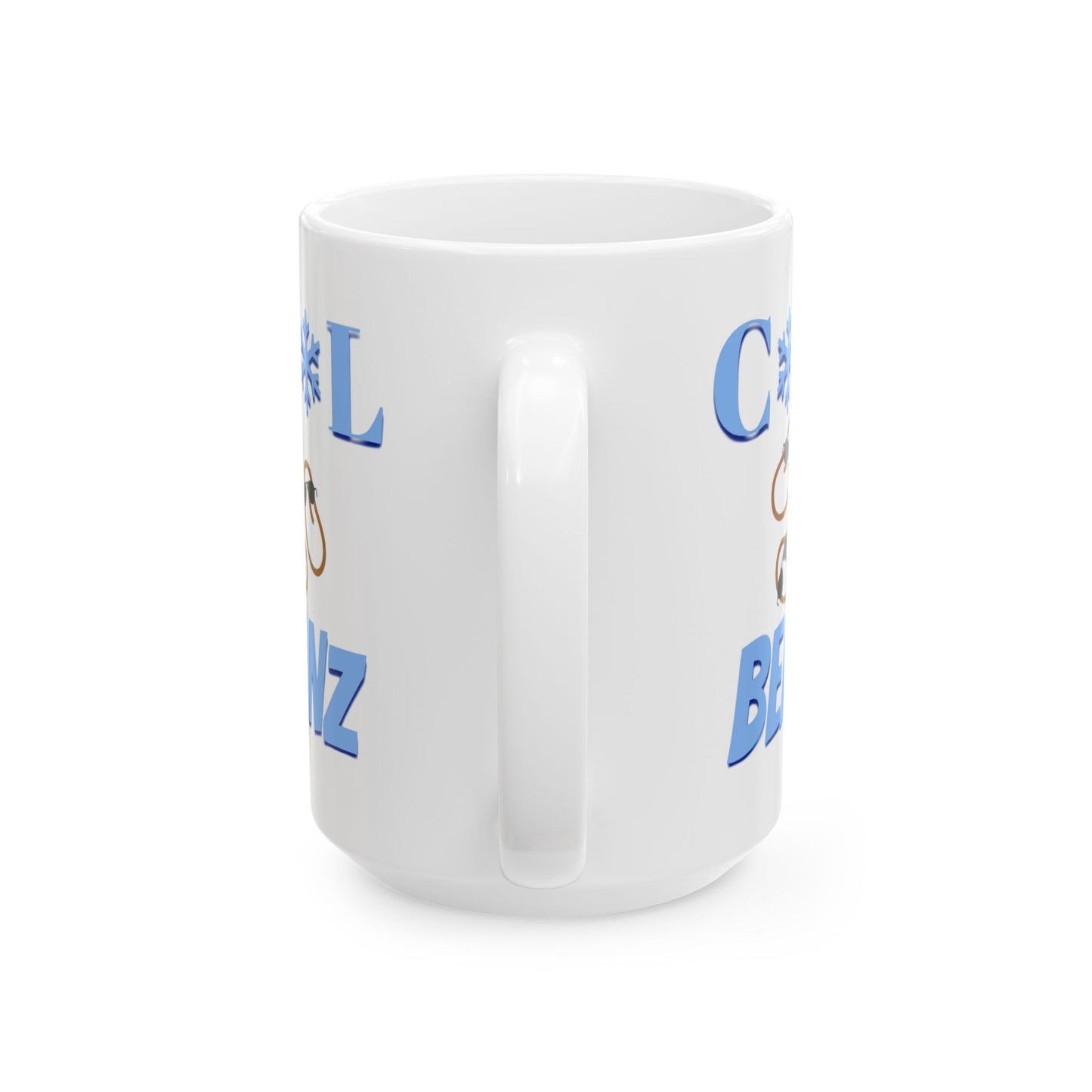 Cool Beanz coffee mug, fun, humorous gift, birthday - white