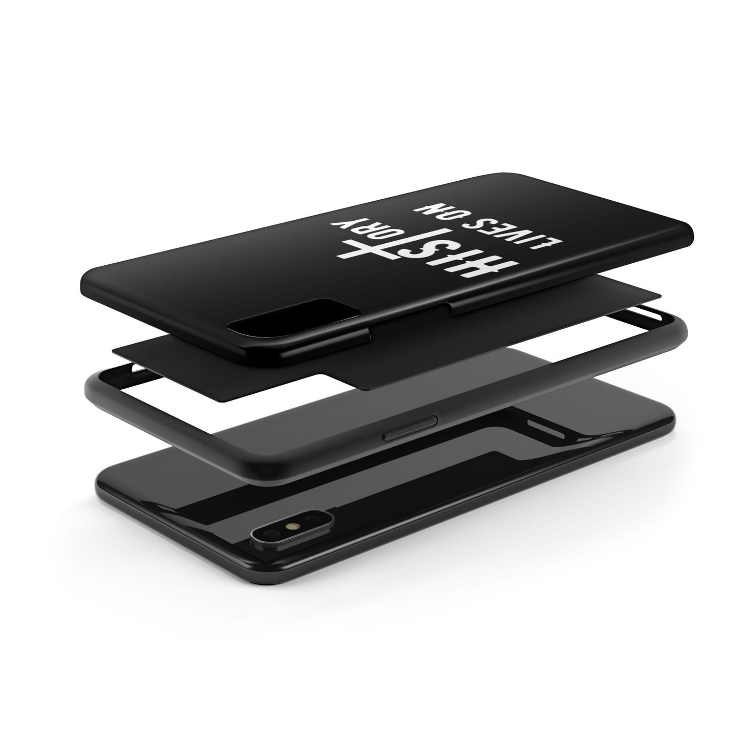 HIStory Lives On, Phone Cases - black & white