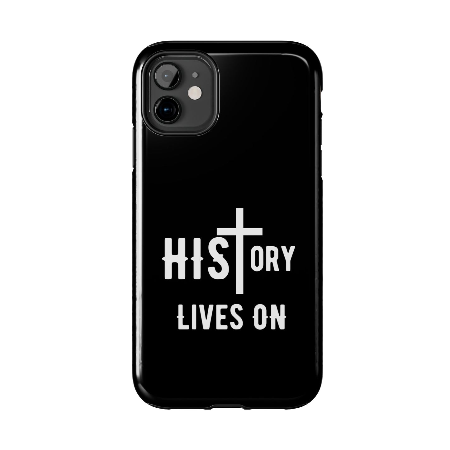 HIStory Lives On, Phone Cases - black & white