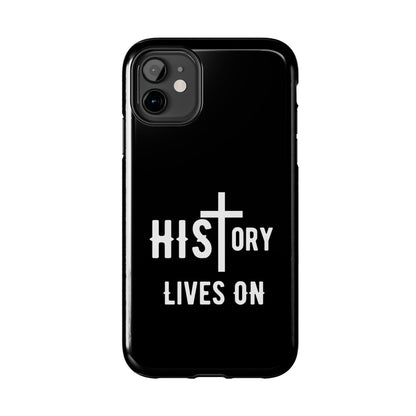 HIStory Lives On, Phone Cases - black & white