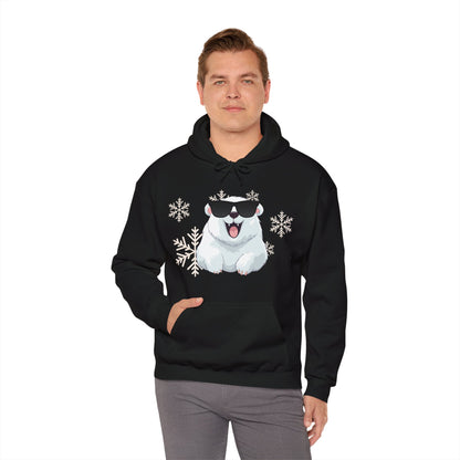 Polar Bear Unisex Heavy Blend™ Hooded Sweatshirt, fun, cool, Christmas