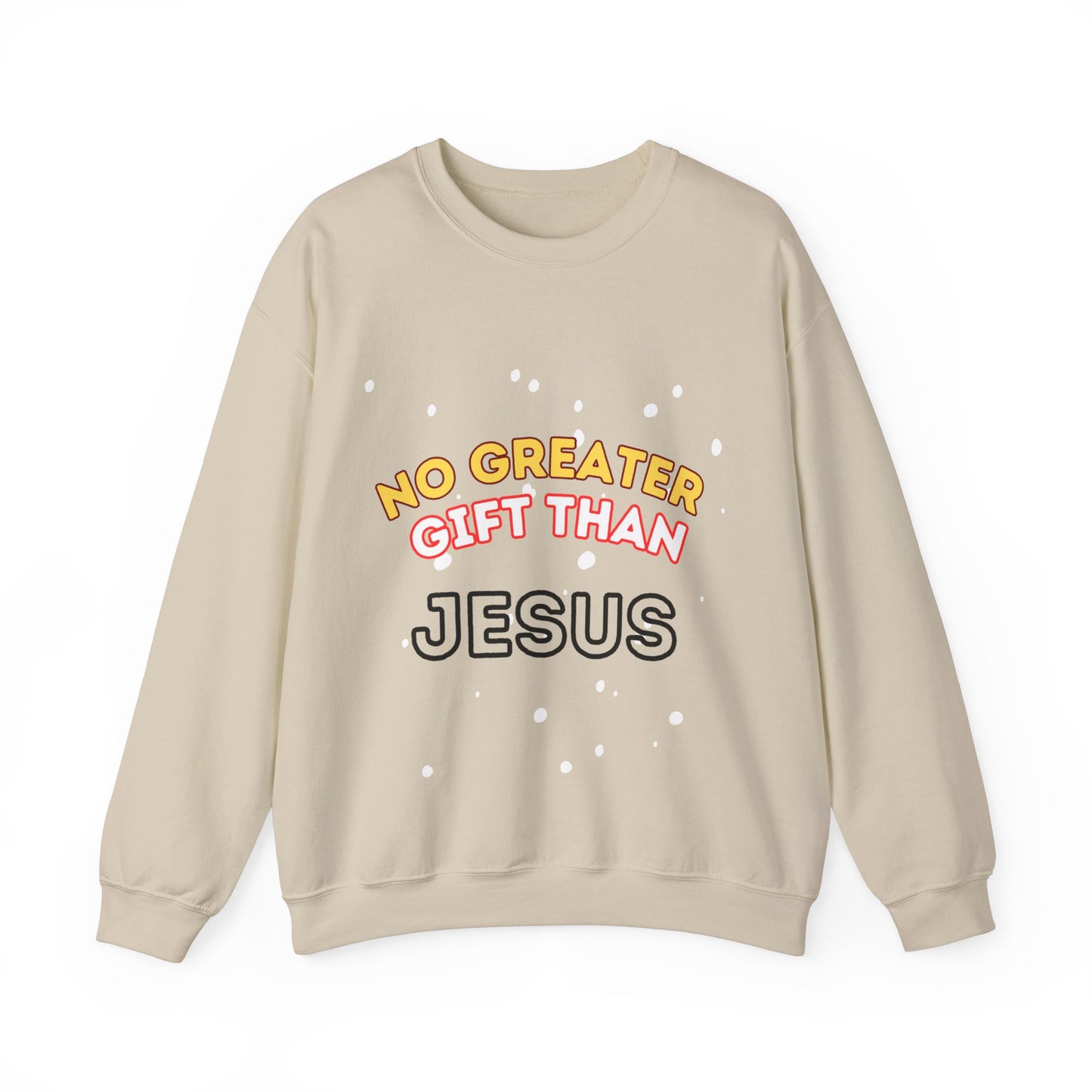 No Greater Gift Than Jesus Unisex Heavy Blend™ Crewneck Sweatshirt, Christmas