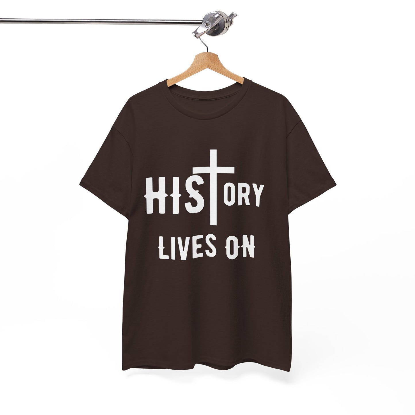 HIStory Lives On Unisex Heavy Cotton Tee, resurrection, cross, easter