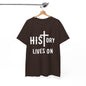 HIStory Lives On Unisex Heavy Cotton Tee, resurrection, cross, easter