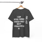 All things through Christ, Unisex Heavy Cotton Tee, Philippians 4:13