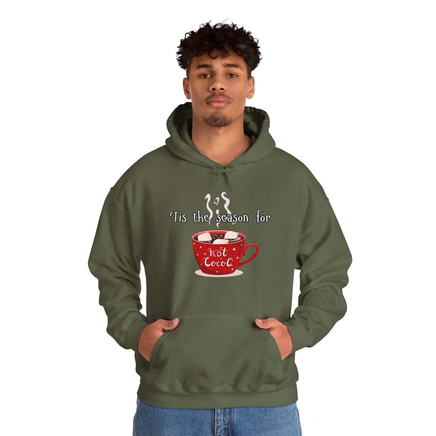 'Tis the Season for Hot Cocoa Unisex Heavy Blend™ Hooded Sweatshirt