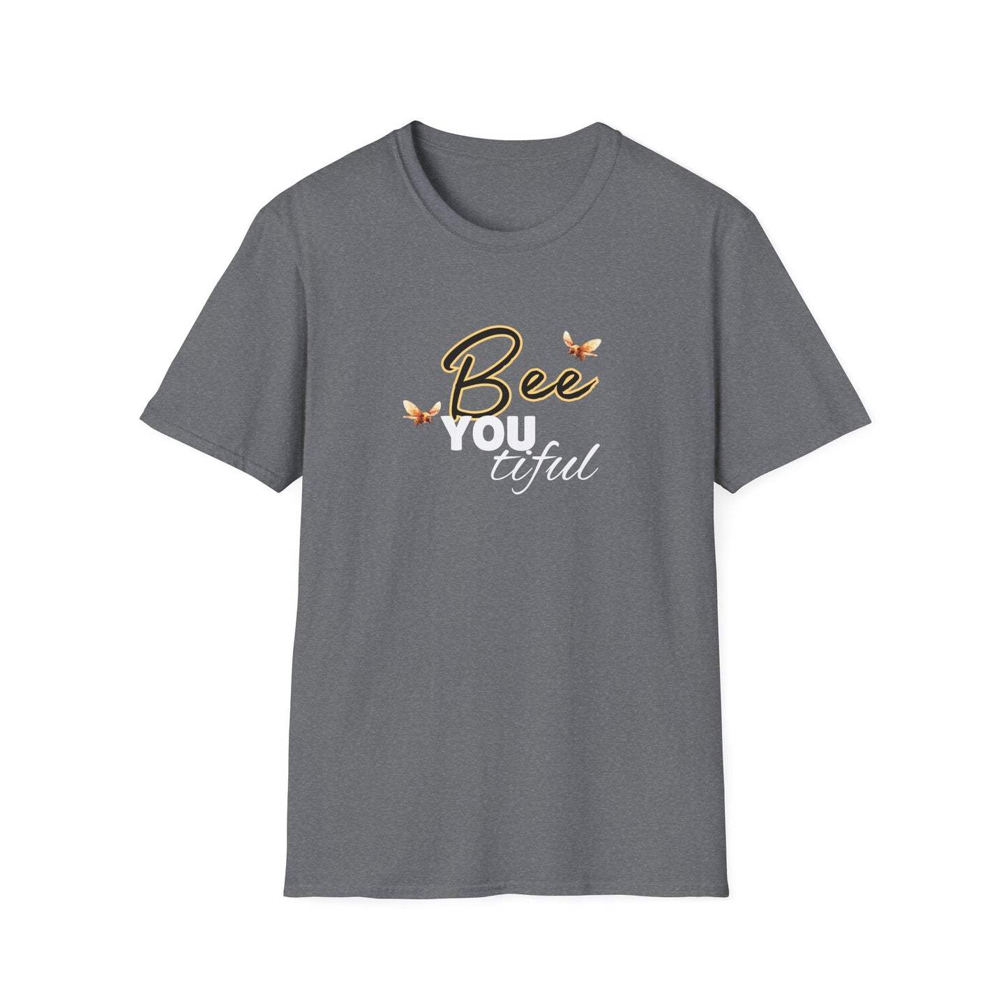 BeeYOUtiful Unisex Softstyle T-Shirt - Nature Inspired Graphic Tee - w
