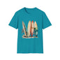 Surfing Vibes Unisex Softstyle T-Shirt - Beachy Graphic Tee