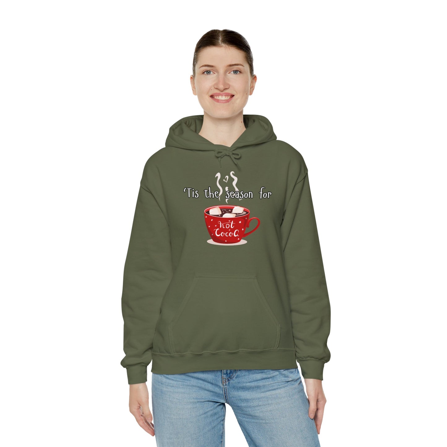 'Tis the Season for Hot Cocoa Unisex Heavy Blend™ Hooded Sweatshirt