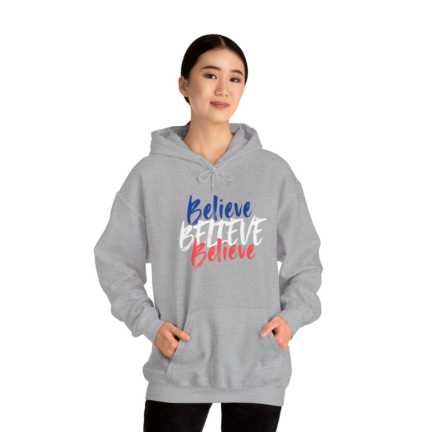 Inspirational 'Believe' Unisex Heavy Blend™ Hooded Sweatshirt