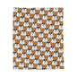 Polar Bear Velveteen Plush Blanket - Light Brown