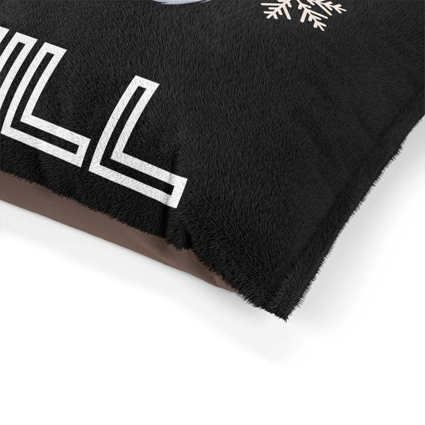 Chill with Polar Bear Pet Bed, Black
