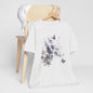 Flowers and Butterflies, Bella + Canvas T-shirt, spring, summer