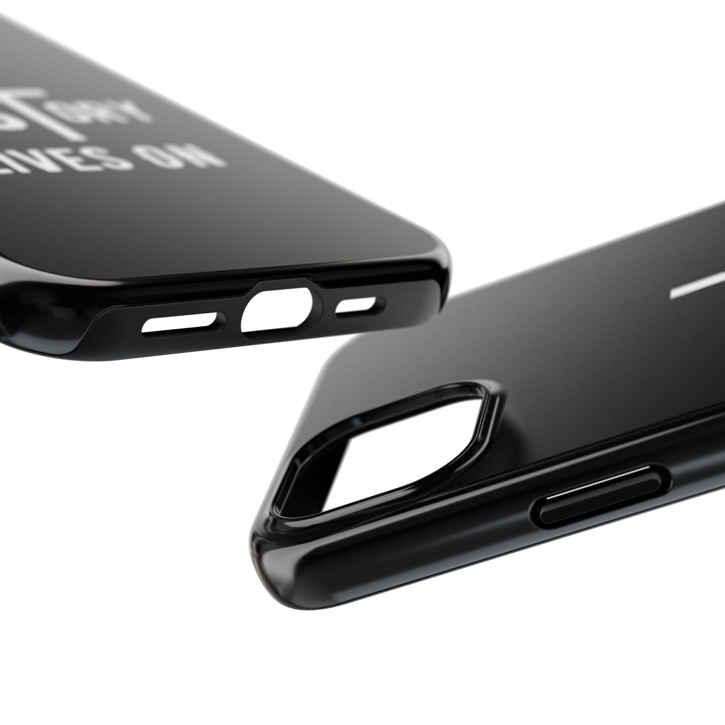 HIStory Lives On, Phone Cases - black & white