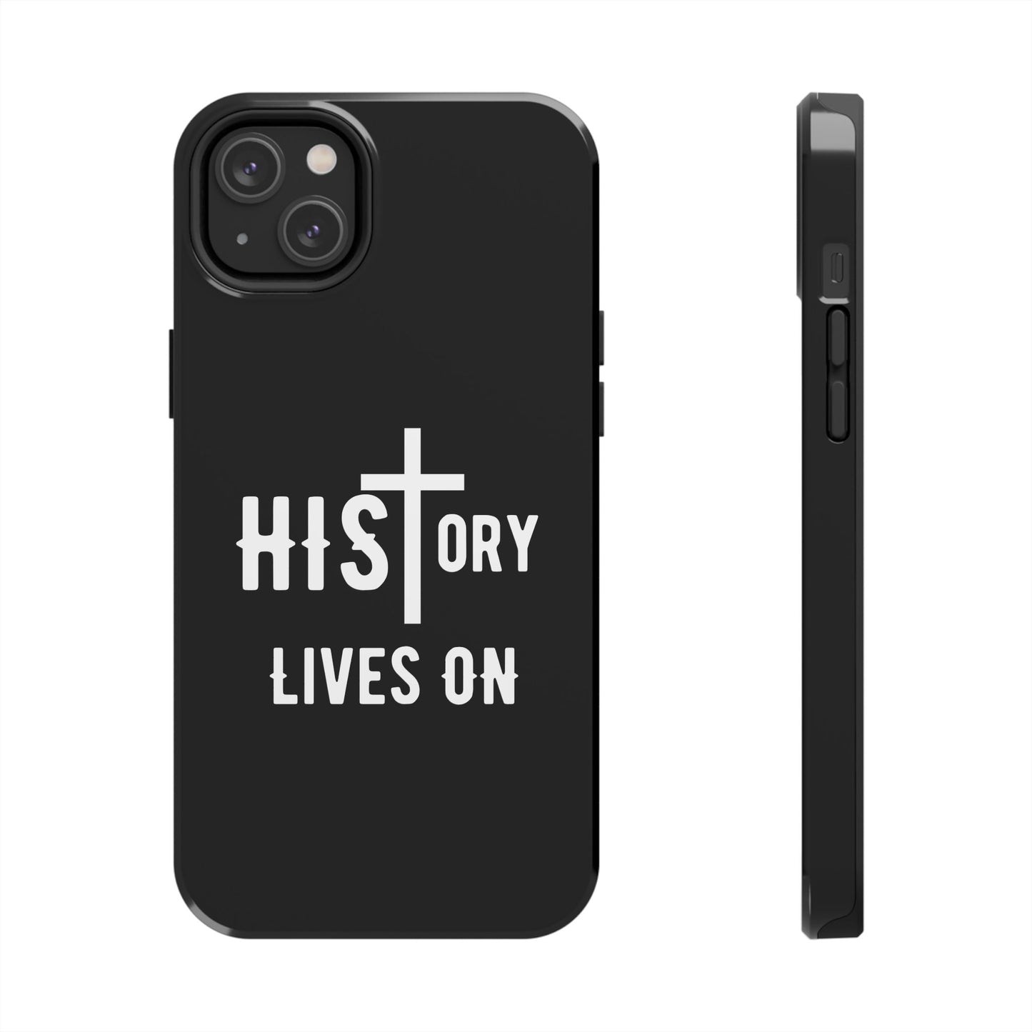 HIStory Lives On, Phone Cases - black & white