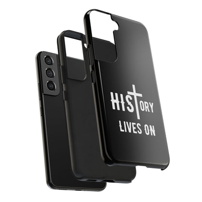 HIStory Lives On, Phone Cases - black & white
