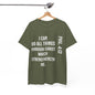 All things through Christ, Unisex Heavy Cotton Tee, Philippians 4:13