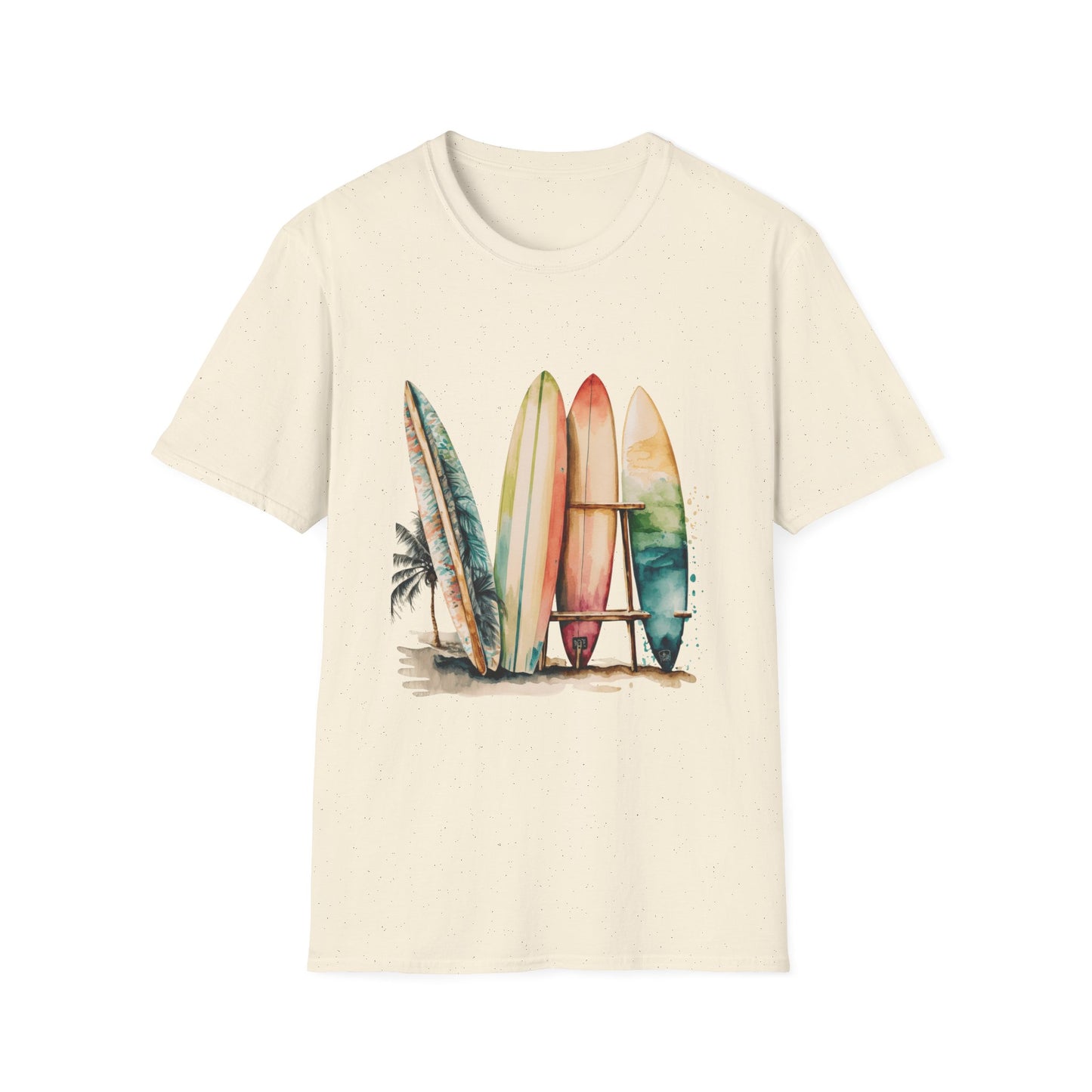 Surfing Vibes Unisex Softstyle T-Shirt - Beachy Graphic Tee