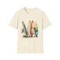 Surfing Vibes Unisex Softstyle T-Shirt - Beachy Graphic Tee