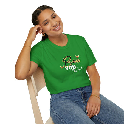 BeeYOUtiful Unisex Softstyle T-Shirt - Nature Inspired Graphic Tee - w