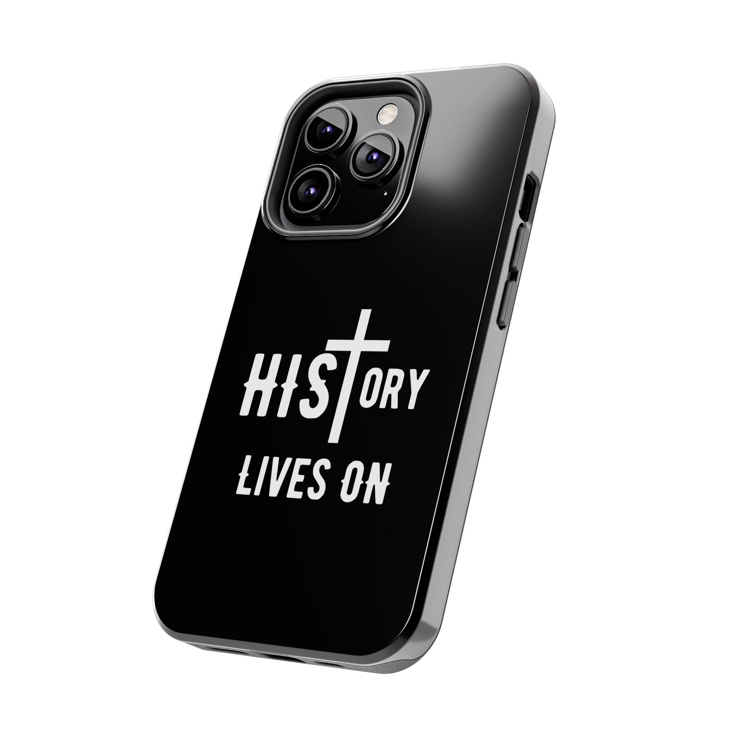 HIStory Lives On, Phone Cases - black & white