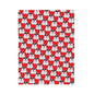 Polar Bear Velveteen Plush Blanket - Red