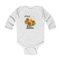 A Little Bit of Sunshine Infant Long Sleeve Bodysuit, sunflower, Christmas,