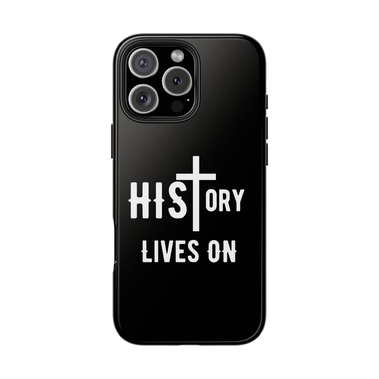 HIStory Lives On, Phone Cases - black & white